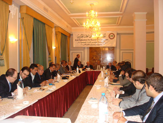 اجتماع مجلس إدارة الاتحاد العربي للصناعات الهندسية-1/21/2010